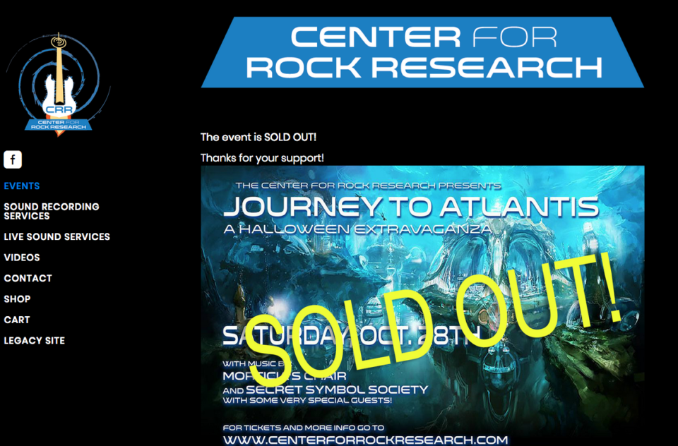 Center for Rock Research Website
