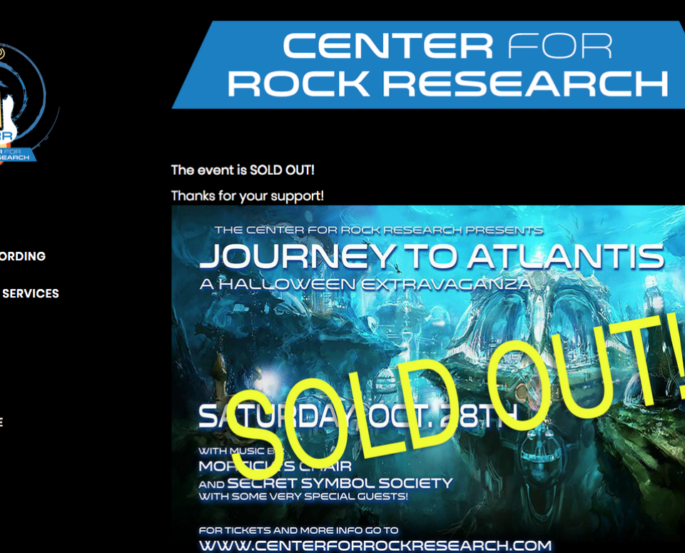 Center for Rock Research Website